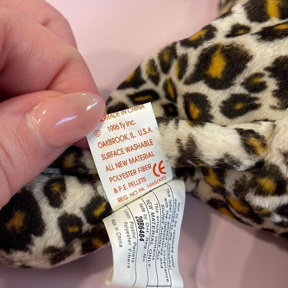 Ty Beanie Baby Babies Freckles No Tag Leopard 1996 PE Pellets Stuffed EUC 9” - Picture 10 of 10